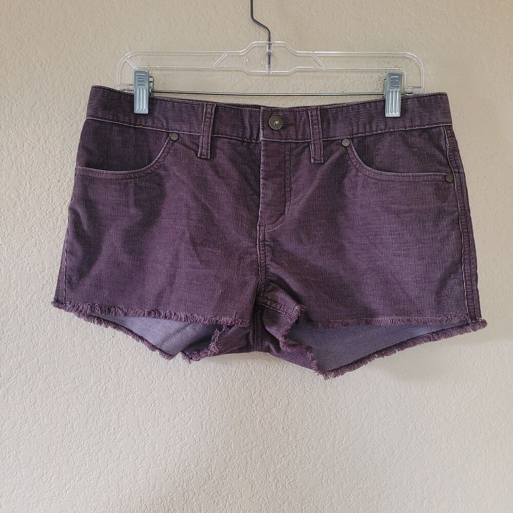 Carve Designs Purple Corduroy Cutoff Shorts